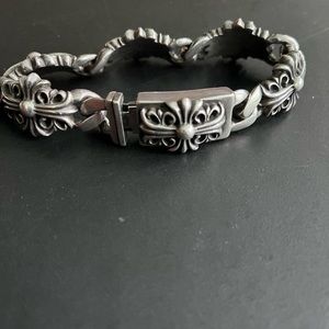 Chrome Hearts Keeper Bracelet - Vintage 1998 9.25 silver/ 8.5in